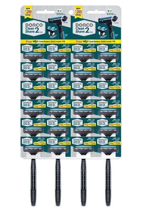 Dorco Clean Shave 2 Plus Disposable Razor - Hanging Card