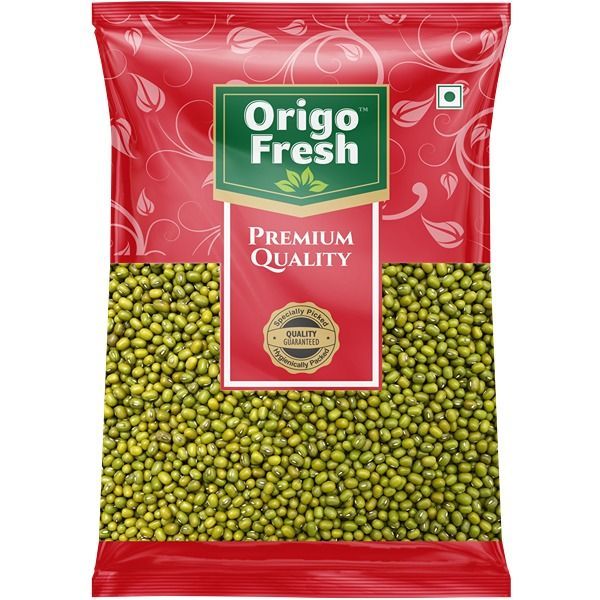 Origo Fresh Green Moong Whole / Sabut Pouch, 1kg