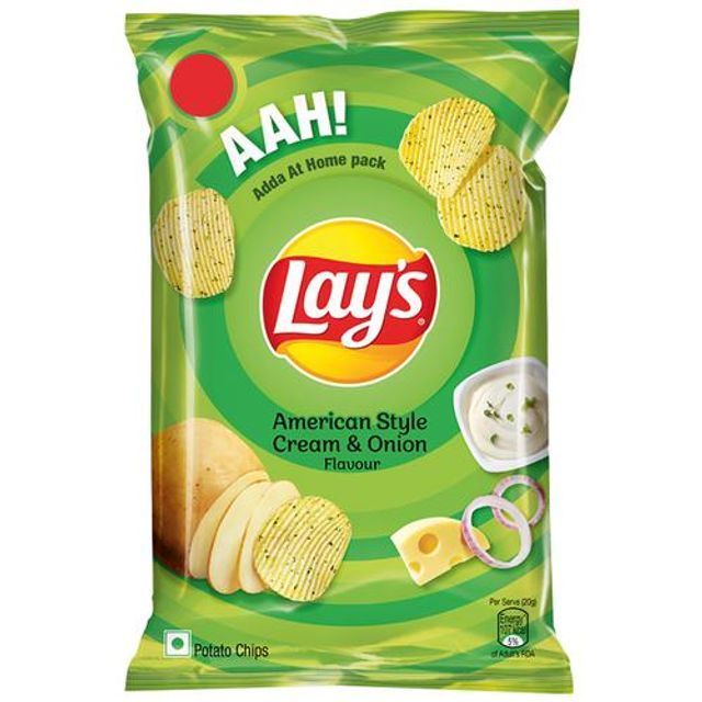 Lays Potato Chips - American Style Cream & Onion, 40g